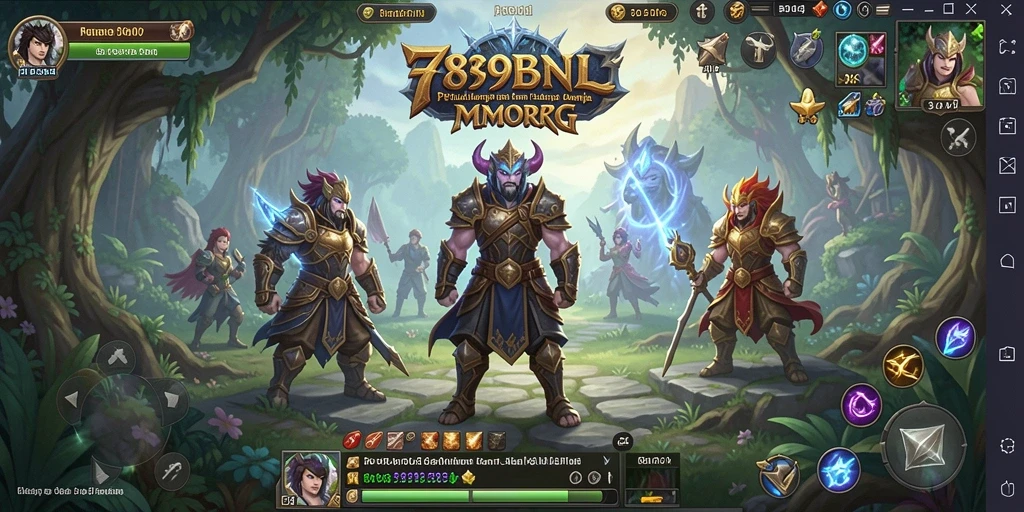 Tampilan gameplay yang mengagumkan di dunia fantasi MMORPG.