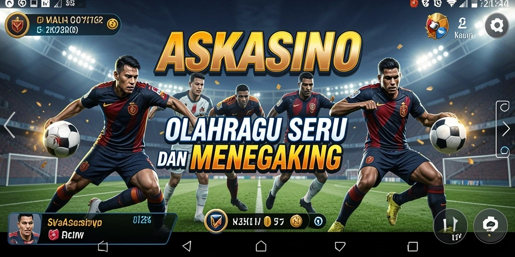 Gameplay seru dalam ASKASINO dengan berbagai pilihan olahraga.