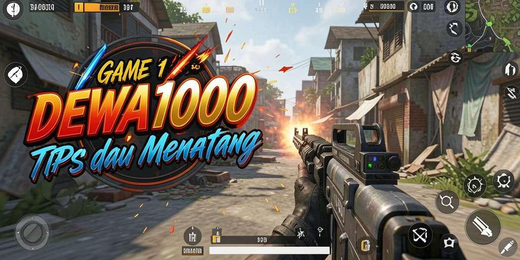 Gameplay intens DEWA1000 yang menampilkan aksi pertempuran