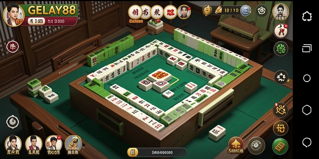 Tampilan gameplay Mahjong yang seru dan menarik di GELAY88.