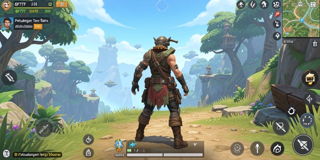 Menampilkan screenshot gameplay GF777 dengan dunia terbuka yang menakjubkan.