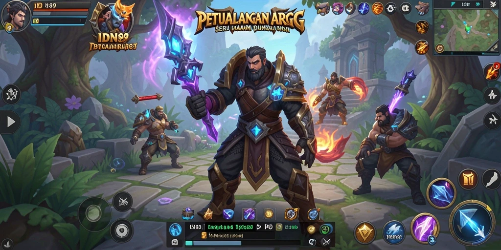 Tangkapan layar IDN89 menampilkan aksi seru dalam pertarungan ARPG.