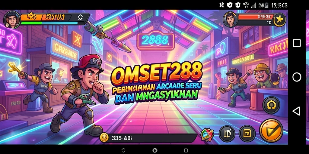 Screenshot gameplay OMSET288 yang menampilkan keseruan permainan Arcade.