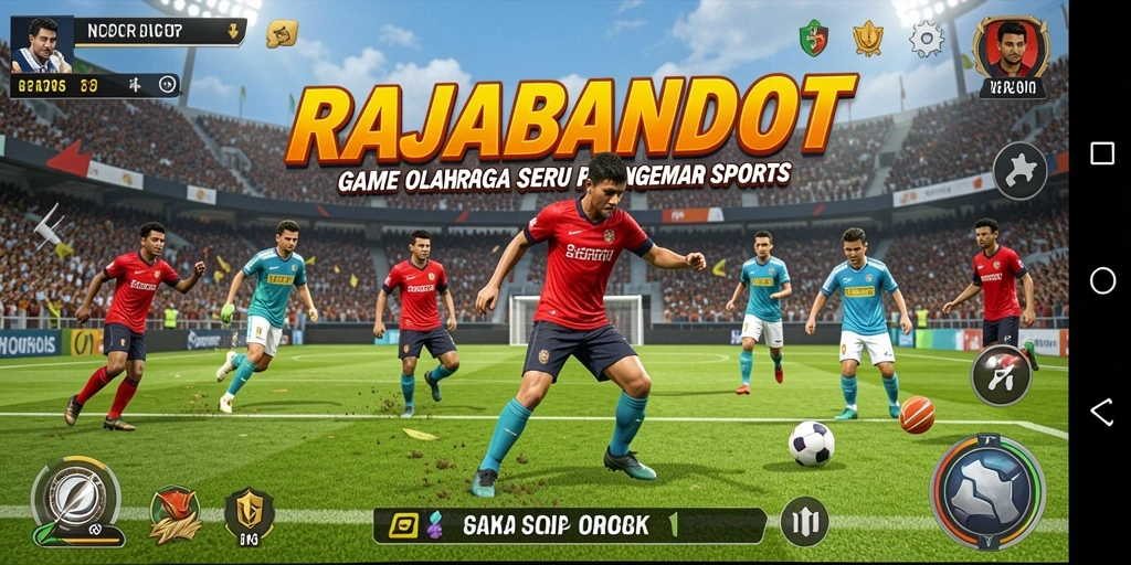 Tampilan seru dari gameplay RAJABANDOT yang penuh aksi olahraga.