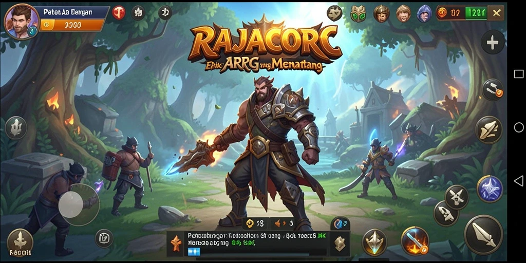 Tampilan menakjubkan dari gameplay ARPG RAJACORC