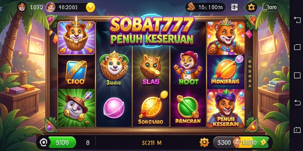 Tampilan antarmuka dan gameplay SOBAT777 yang menarik.