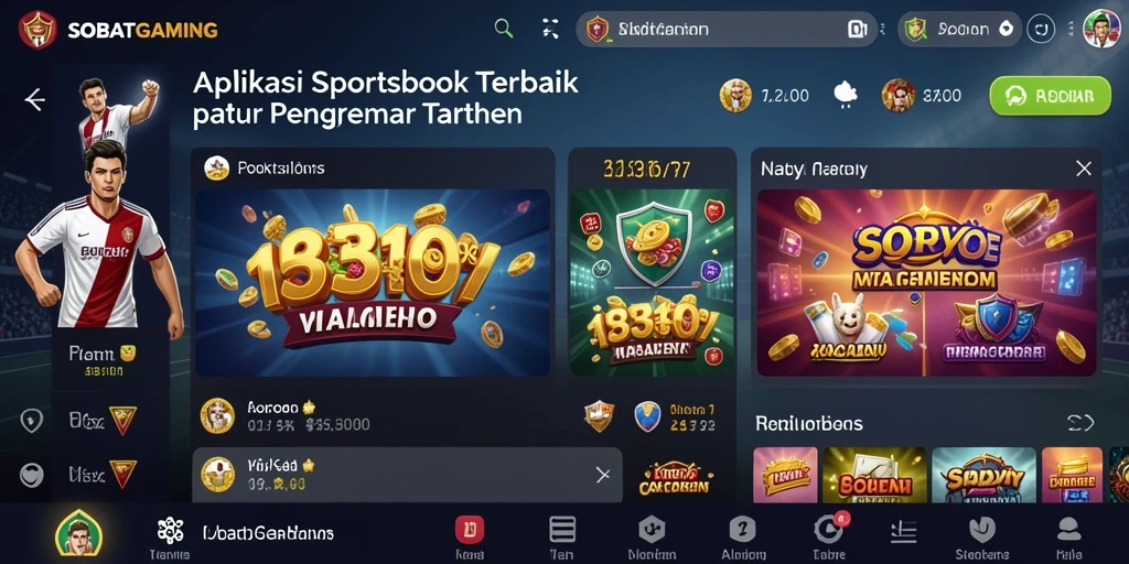 Gameplay SOBATGAMING menampilkan taruhan olahraga yang menarik.