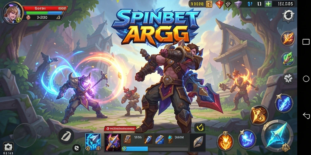 Screenshot SPINBET menunjukkan aksi seru dalam permainan ARPG.