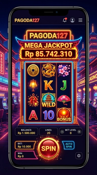 Tampilan antarmuka pengguna pagoda127 yang menarik.